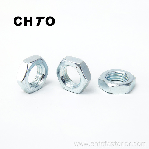 DIN 439 Grade 04 Zinc Plated hexagon nuts thin type